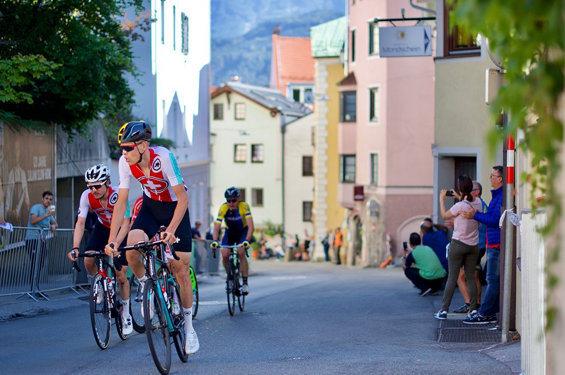 Innsbruck tijdens het WK wielrennen 2018.