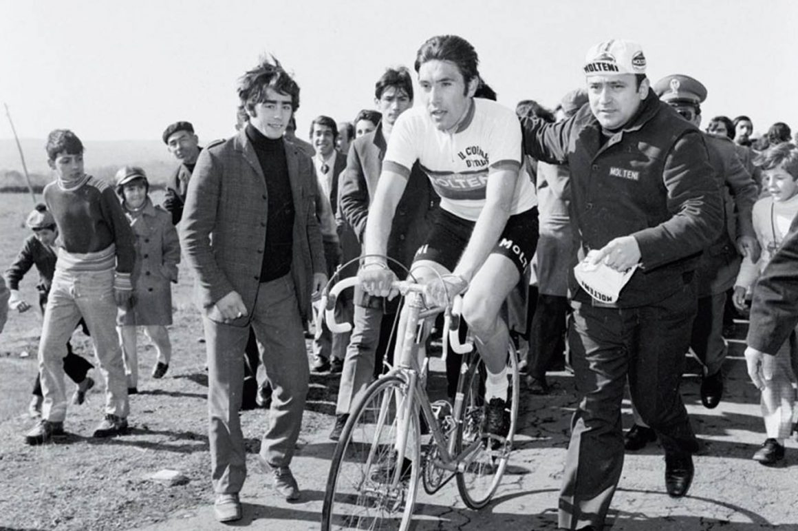 Eddy Merckx in Milaan San Remo.
