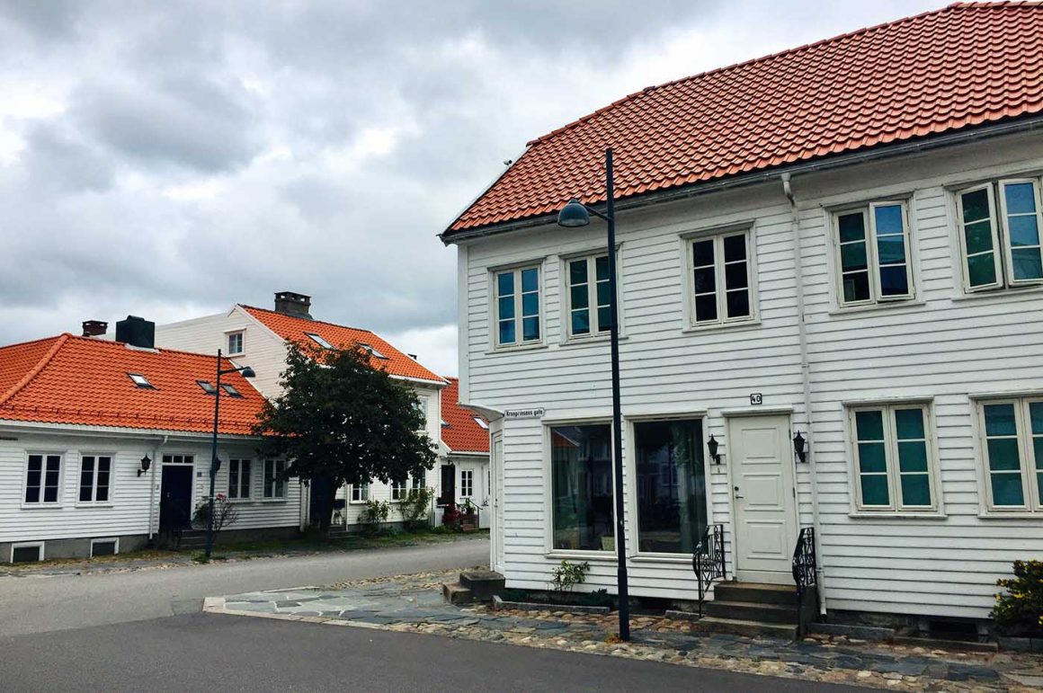 Oude huizen in Posebyen, Kristiansand